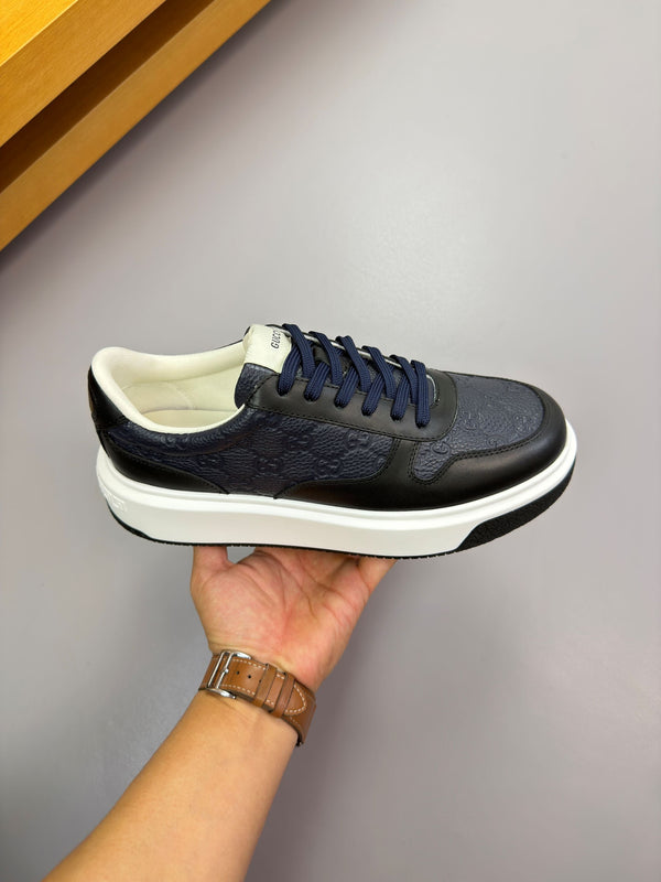 GG SNEAKER BLACK MIX BLUE NAPPA LEATHER 194556