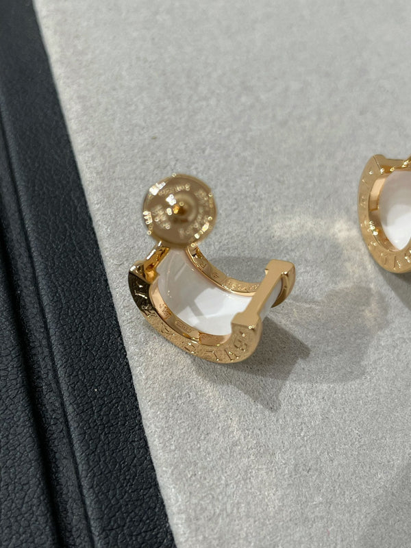 ZERO 1 PINK GOLD CERAMIC EARRINGS