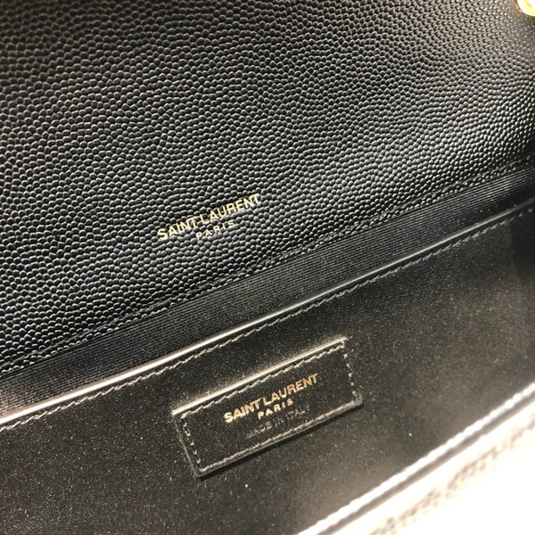 kate medium 24cm black grained calfskin