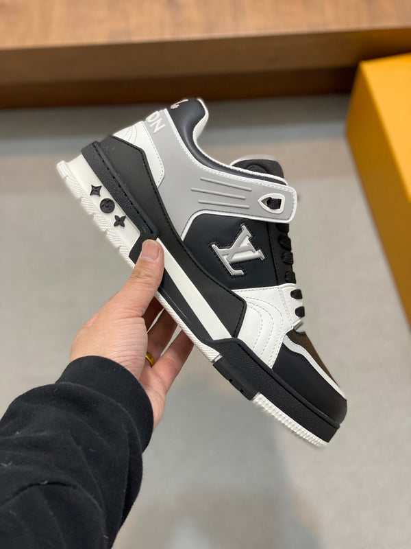 LV TRAINER BLACK GREY SNEAKER