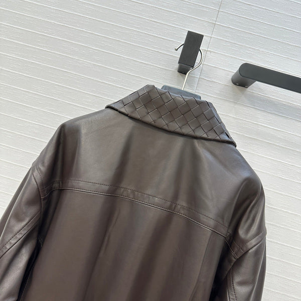 BV 25S Jacket in Chocolate Lambskin