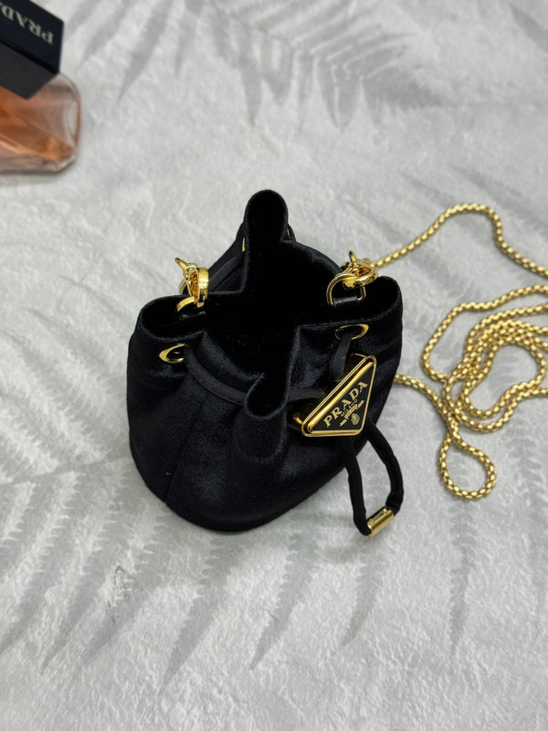 Pra Velvet Mini Bucket Black 267272