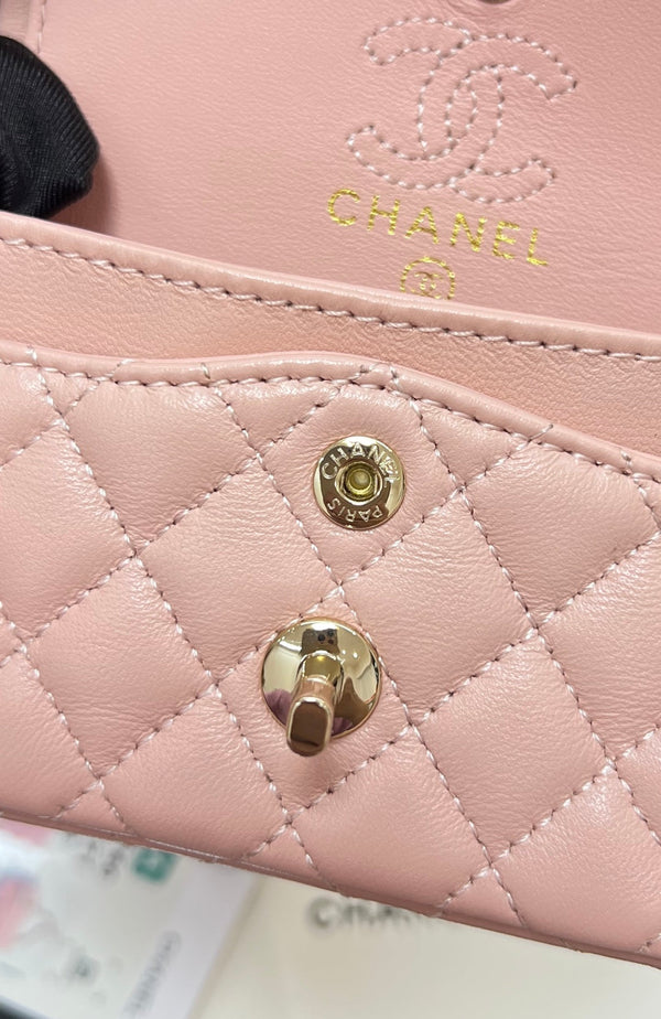CC 25A Super Mini Bag 12.5cm Light Pink Lambski