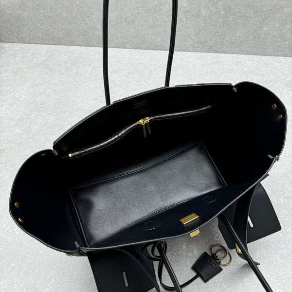 Bel Air Carry All Bag 30 in Black Nappa Lambskin Silver Hardware