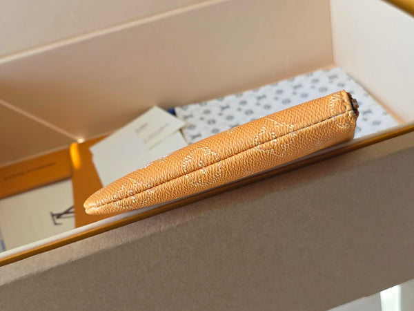 LV Pochette Accessoires Yellow PVC Fabric with Leather 275164