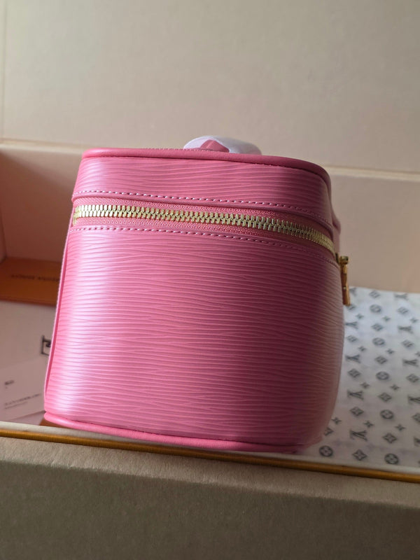 LV Nice Nano Cosmetic 20 Bag Pink Epi Leather 275225