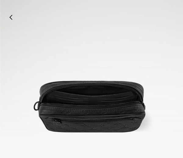 LV Pochette Kasai Black Clutch Cowhide 275284