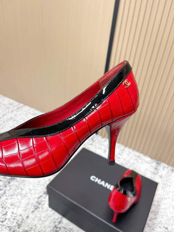Chanel 26 Closed-Toe Slingback Red in Cowhide 591409
