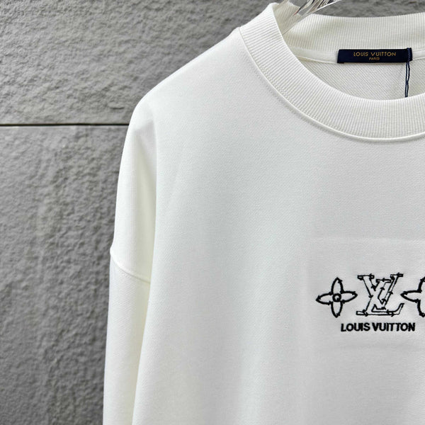 LV Long-Sleeve Crew Neck Sweatshirt 492265