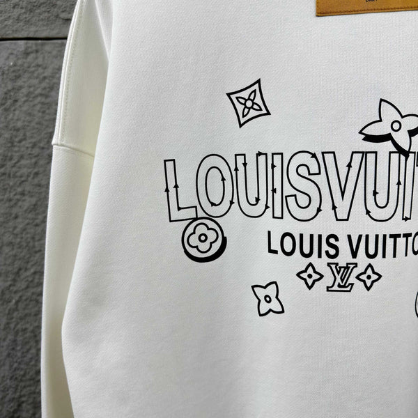 LV Long-Sleeve Crew Neck Sweatshirt 492265