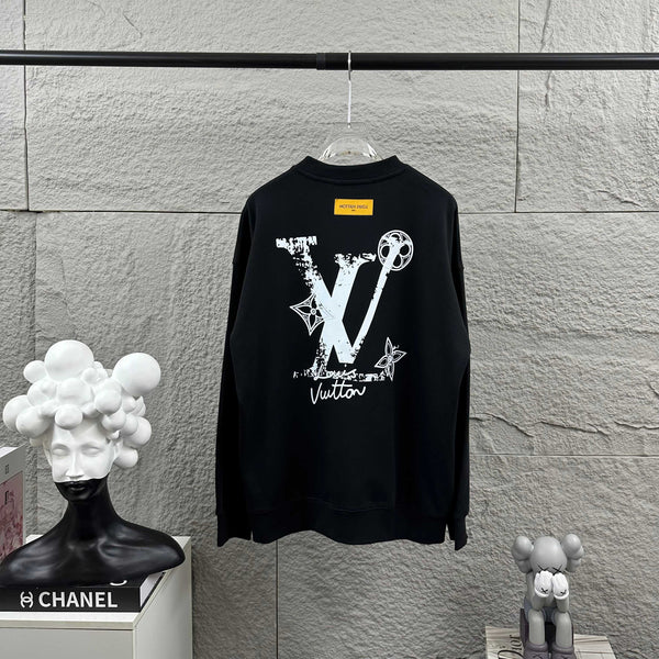 LV Long-Sleeve Crew Neck Sweatshirt 492263