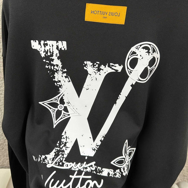 LV Long-Sleeve Crew Neck Sweatshirt 492263