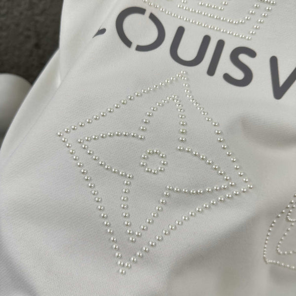 LV Long-Sleeve Crew Neck Sweatshirt 492253