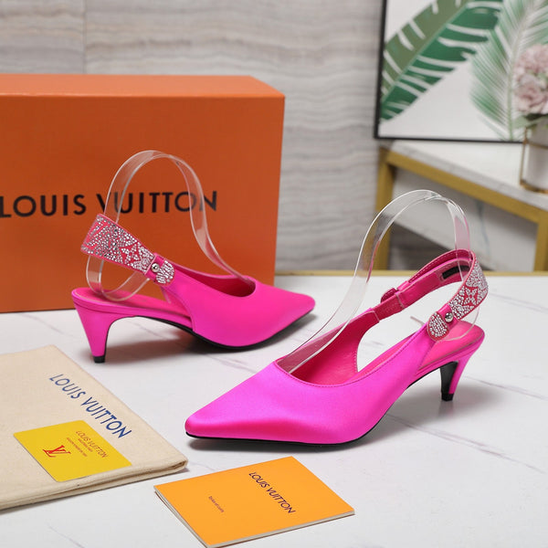 LV 26ss Legacy Slingback Pumps 55 Pink in Cowhide 600641