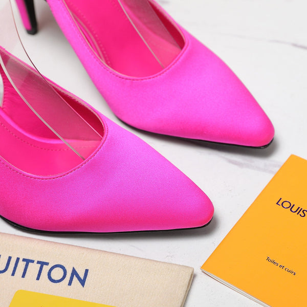 LV 26ss Legacy Slingback Pumps 95 Pink in Cowhide 600645