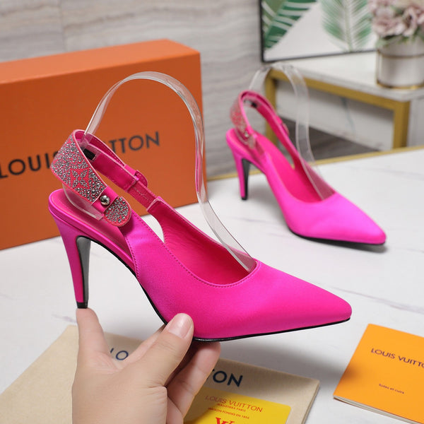 LV 26ss Legacy Slingback Pumps 95 Pink in Cowhide 600645