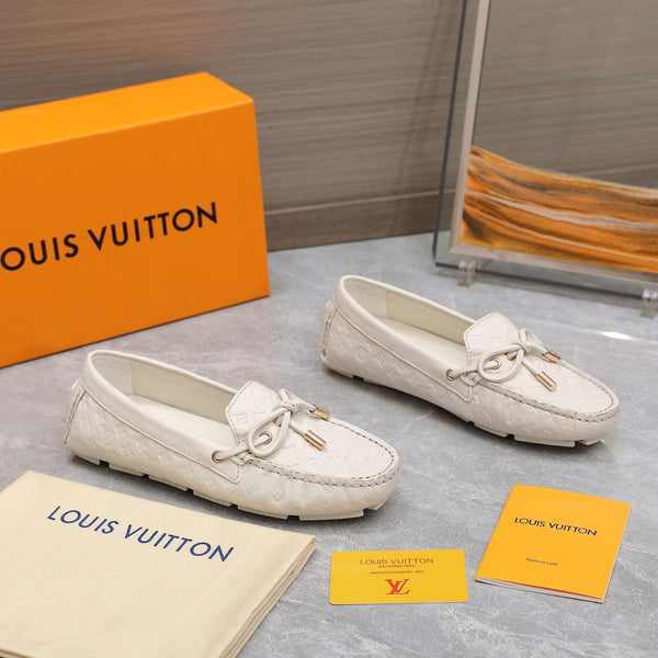 LV Gloria Loafer Off-White Cowhide 600748