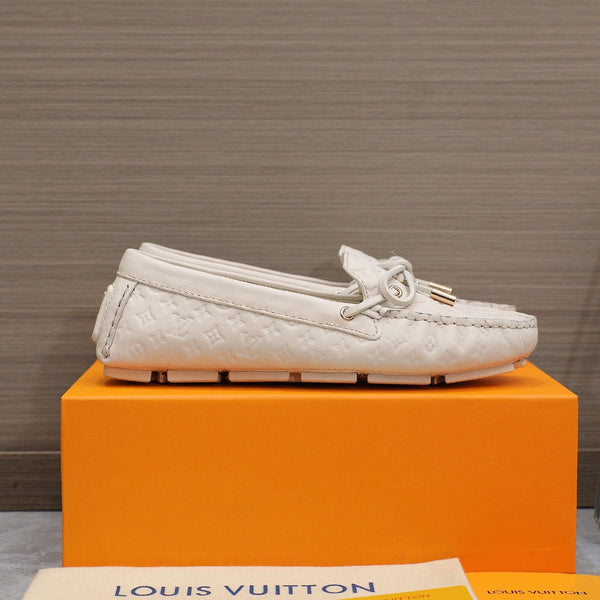LV Gloria Loafer Off-White Cowhide 600748