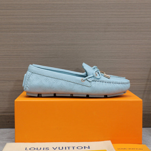 LV Gloria Loafer Light Blue Cowhide 600749
