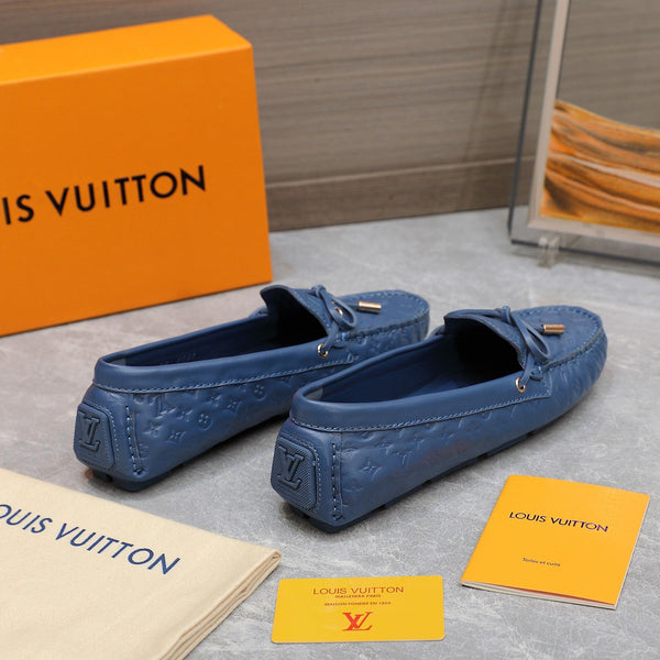 LV Gloria Loafer Blue Cowhide 600750