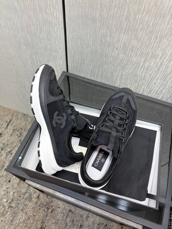 Chanel 26 Quilted Classic Sneaker Black in Lambskin 602476