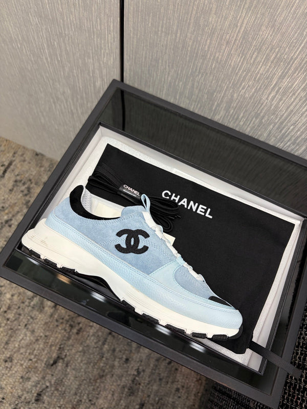 Chanel 26 Quilted Classic Sneaker Blue in Lambskin 602473