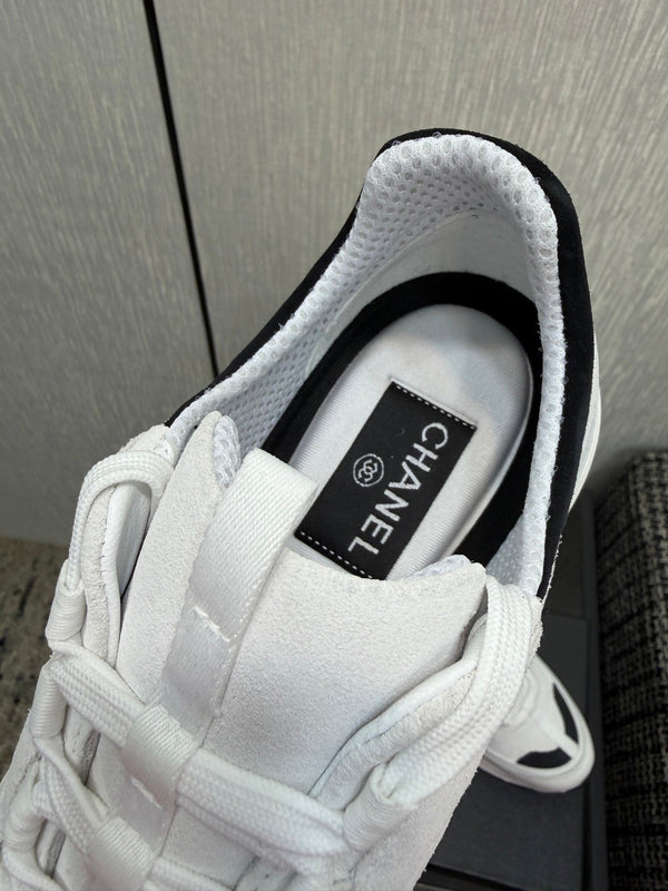 Chanel 26 Quilted Classic Sneaker White in Lambskin 602472