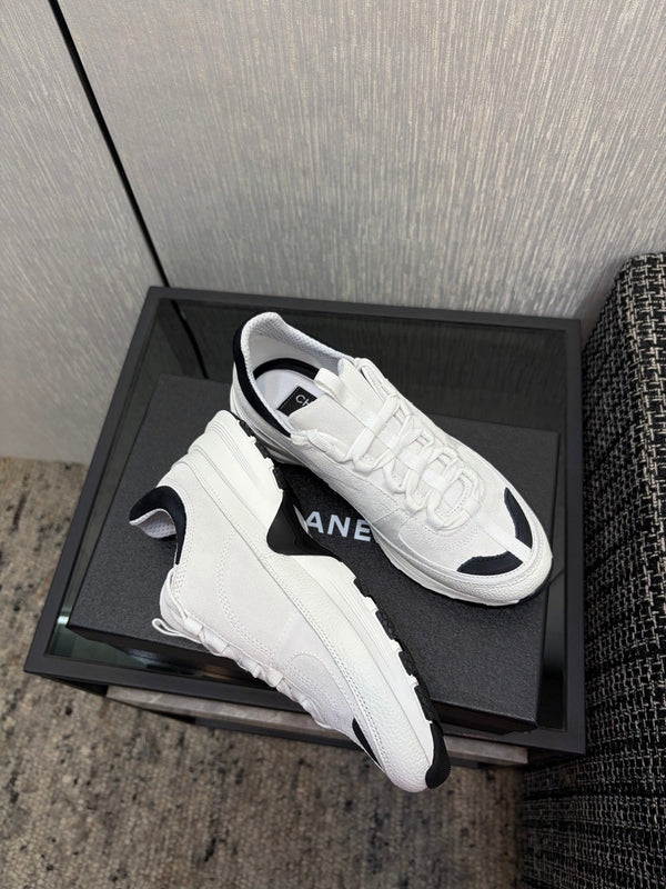 Chanel 26 Quilted Classic Sneaker White in Lambskin 602472