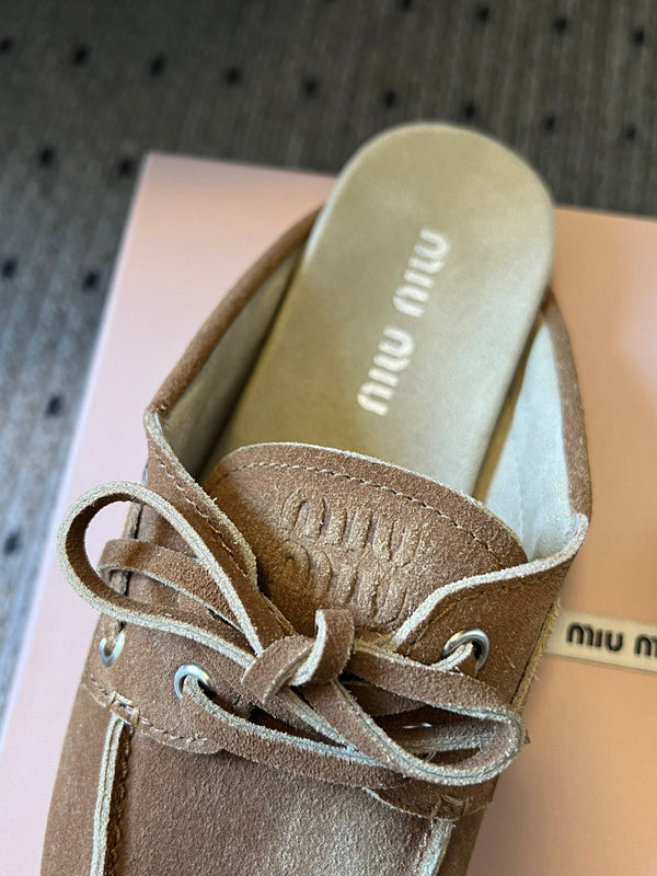 Miu Miu 26SS Mules Brown in Fluffing Fur 614562