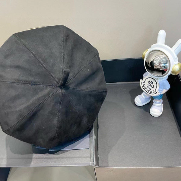 Prada Beret Black in Suede 125850