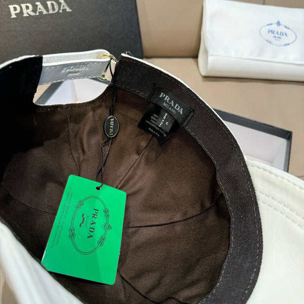 Prada Classic Baseball Cap White in Oxford 125613