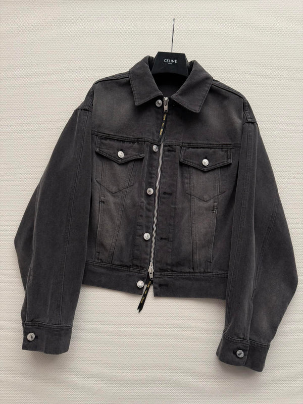 Celine 26SS Black Denim Jacket 882446