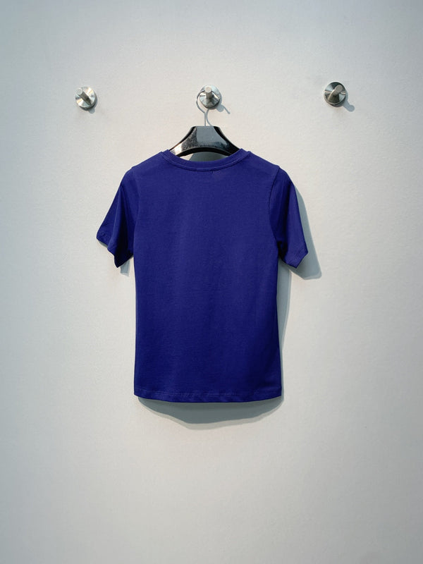Celine 26SS Blue Short-Sleeve T-Shirt in Cotton 101586