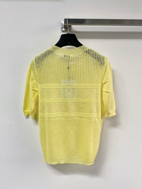 Chanel Short-Sleeve T-Shirt Yellow in Acrylic 125437