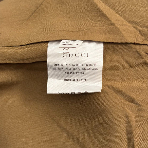 GG Bodycon A-line Mini Skirt Brown in Cotton 135285