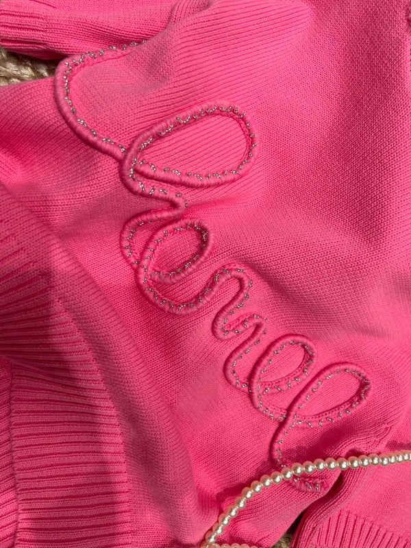 Chanel 26SS Knit Short-sleeved Top Pink in Cotton 161789
