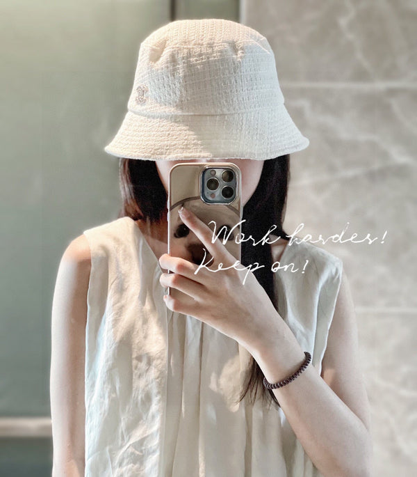Chanel Fisherman's Hat White in Cloth 197682