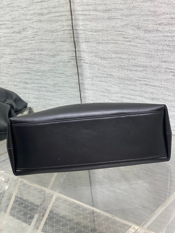 Dior 26 Bow Chain Bag in Black Lambskin