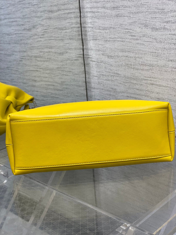 Dior 26 Bow Chain Bag in Yellow Lambskin