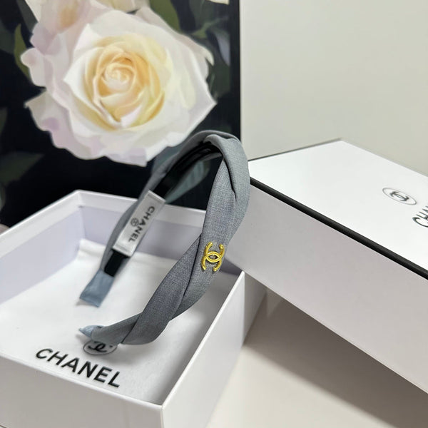 Chanel Headband Grey in Cloth 201912