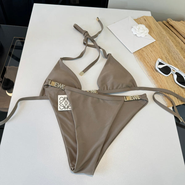 Loewe Bikini Swimsuit Grey in Cotton 20459