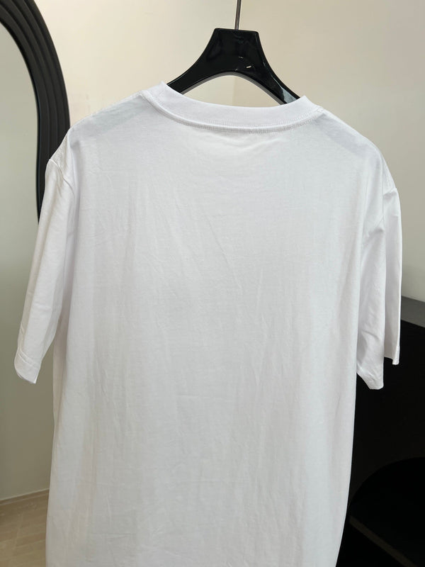Dior Logo Short-Sleeve T-Shirt White in Cotton 197838