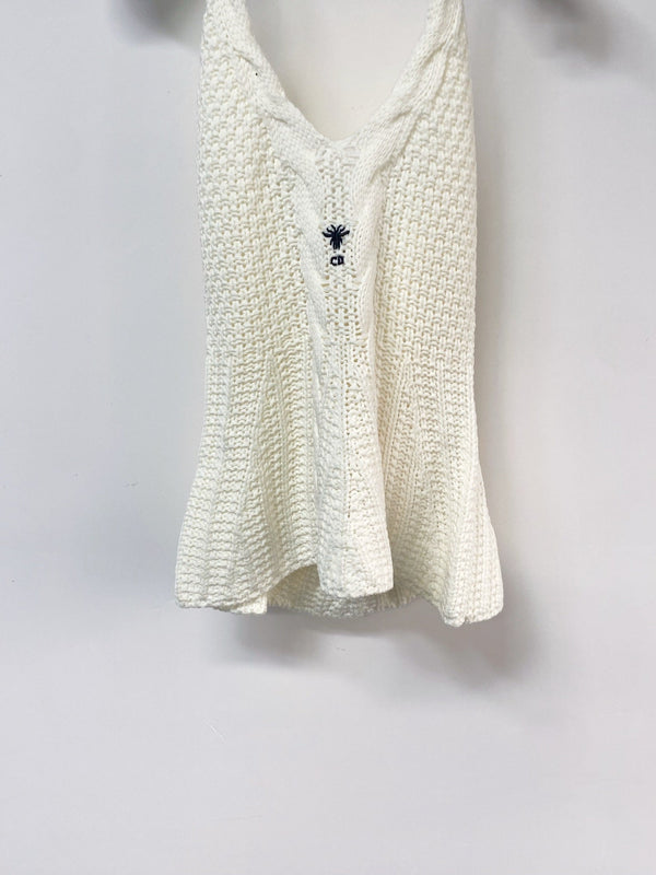 Dior Two-Tone Vest Cream in Wool 178838