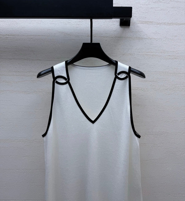 Chanel 26S Vest White in Silk 204926
