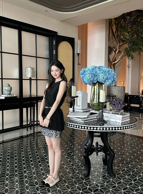 Chanel Heiress Dress Black in Acetate 202471