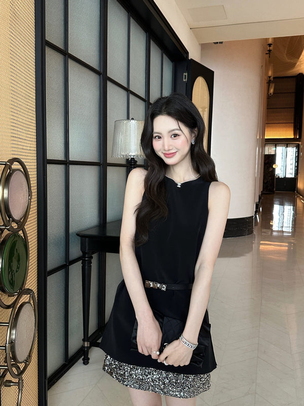 Chanel Heiress Dress Black in Acetate 202471