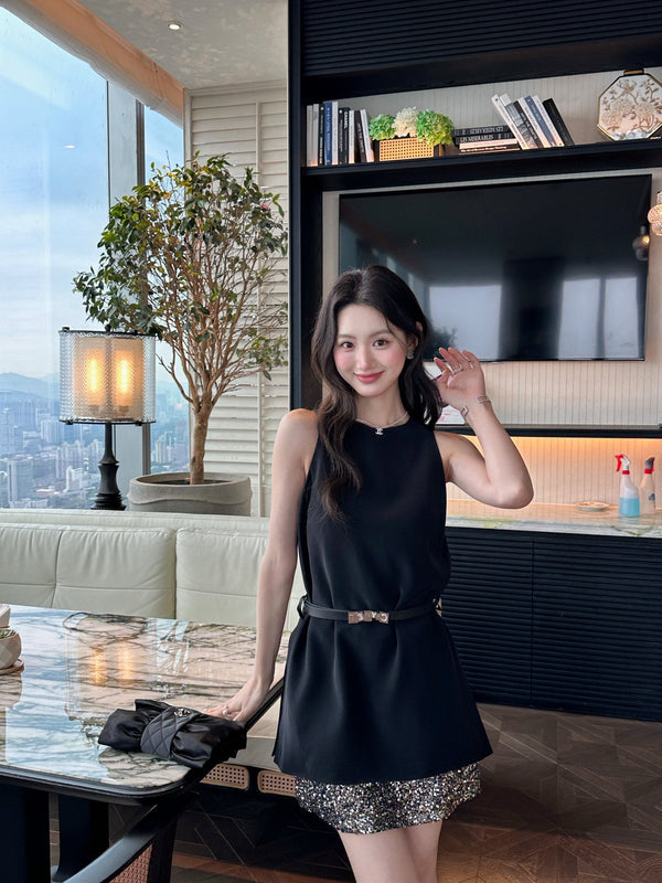Chanel Heiress Dress Black in Acetate 202471