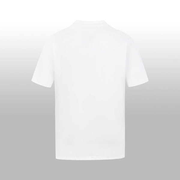 HM Short-Sleeve T-Shirt with Equestrian Theme Print White in Cotton 215417