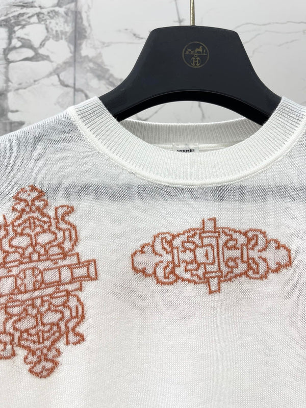 HM Short-sleeve White in Wool 166867