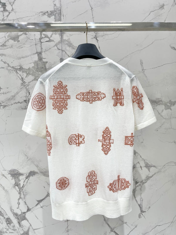 HM Short-sleeve White in Wool 166867